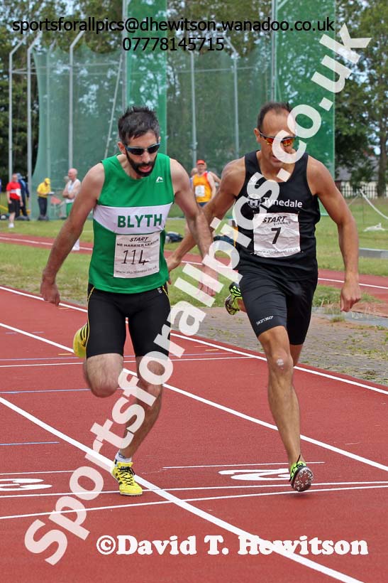 400 metres, North East Masters Champs, Monkton Stadium,  Jarrow. Photo: David T. Hewitson/Sports for All Pics
